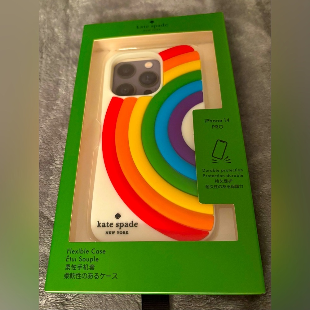 Rainbow Kate Spade iPhone 14 PRO Case